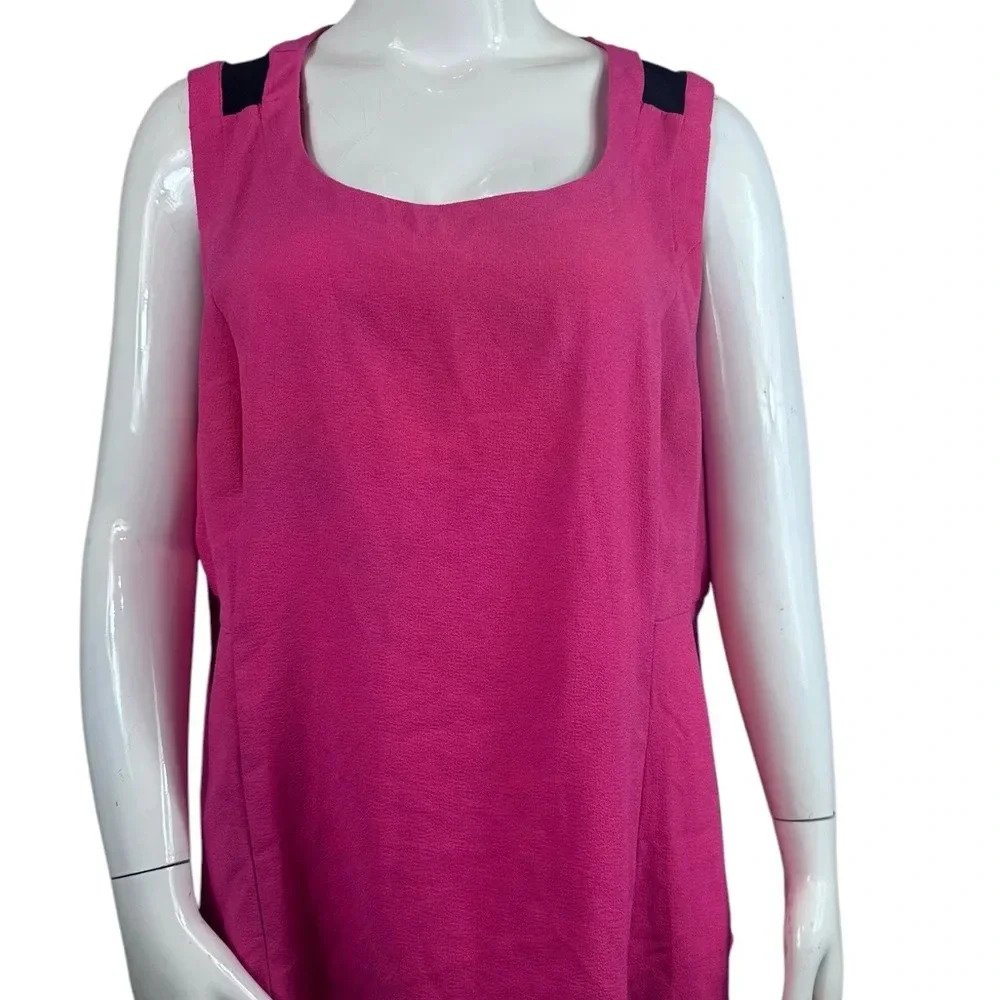 ✅ 3 for $15 ✅ Torrid pink sleeveless top black mesh on the back size 4-4X/26 - Picture 2 of 10